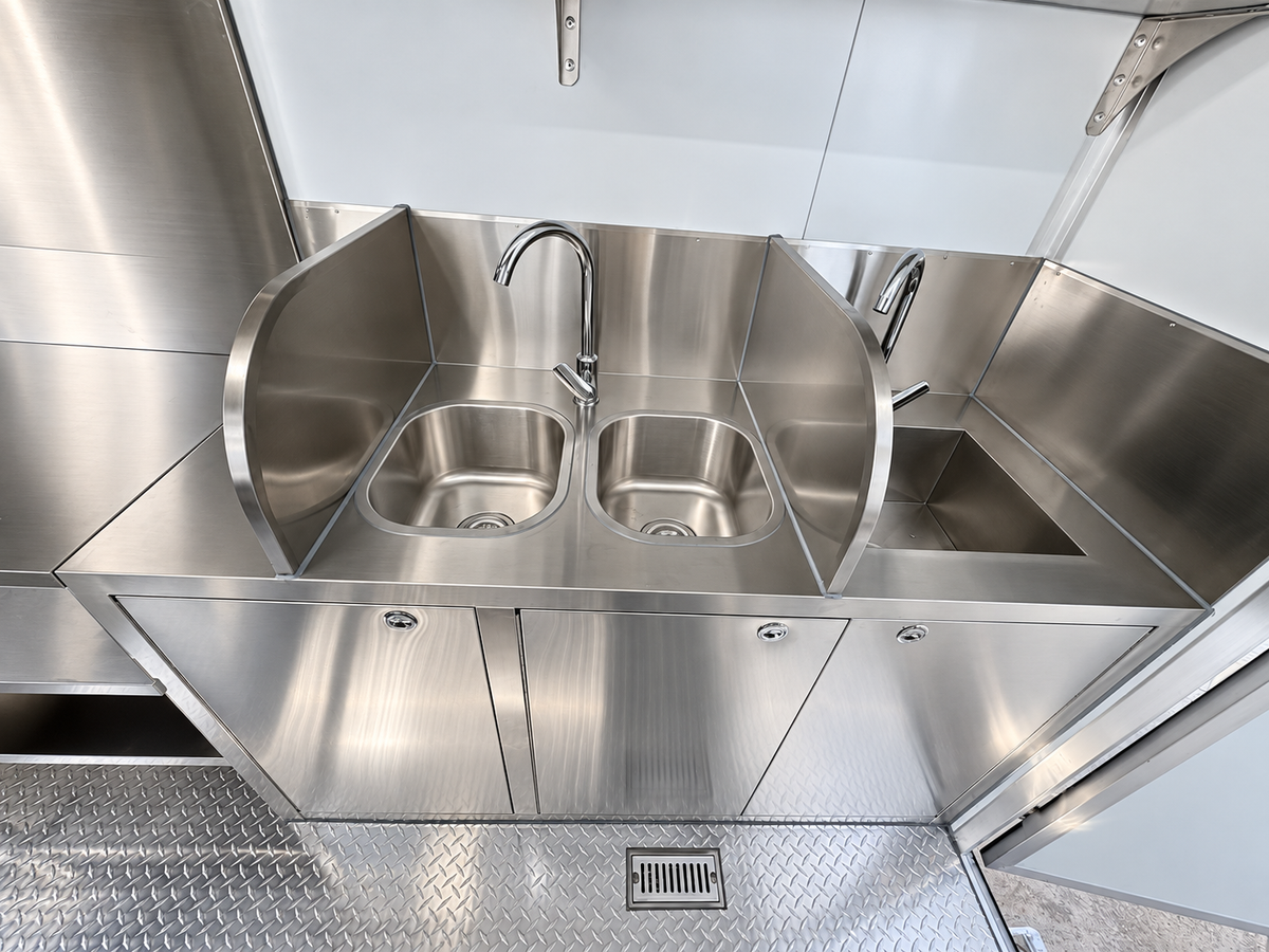 3m trailer sink area, digitally retouched supplied photograph